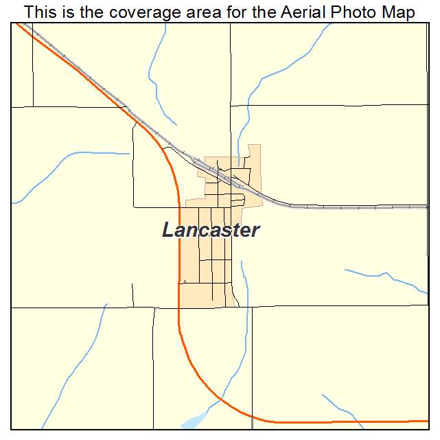 Lancaster, KS location map 