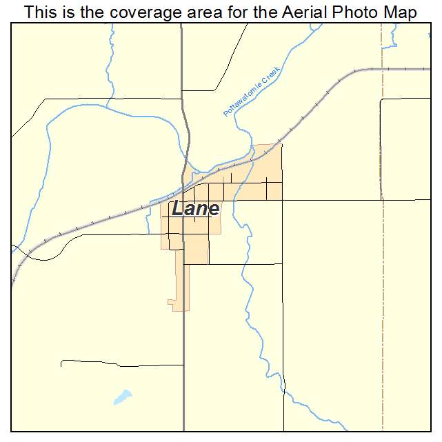 Lane, KS location map 