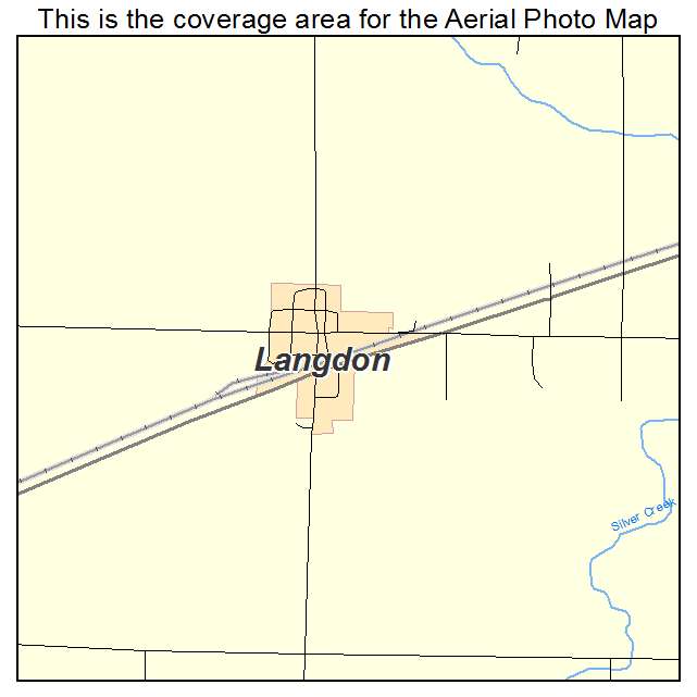 Langdon, KS location map 