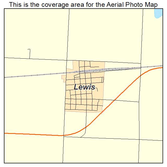 Lewis, KS location map 