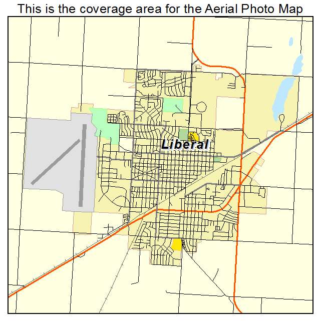 Liberal, KS location map 