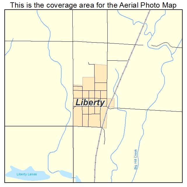 Liberty, KS location map 