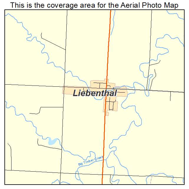 Liebenthal, KS location map 