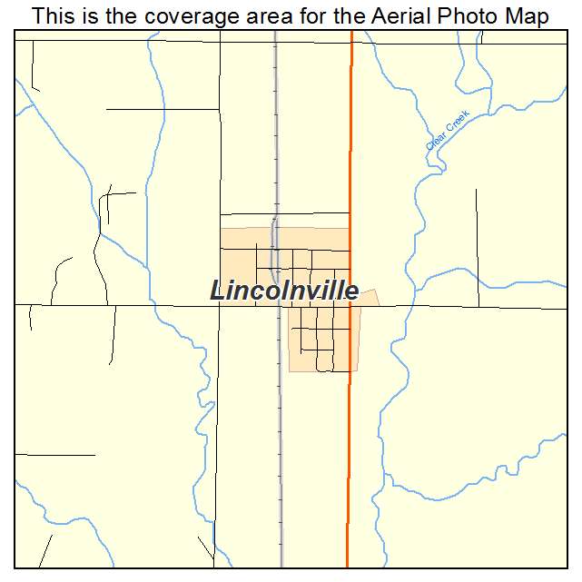 Lincolnville, KS location map 