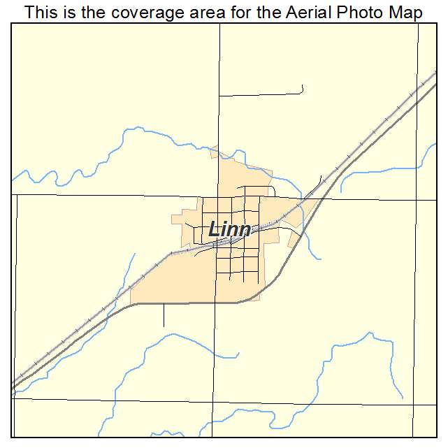 Linn, KS location map 