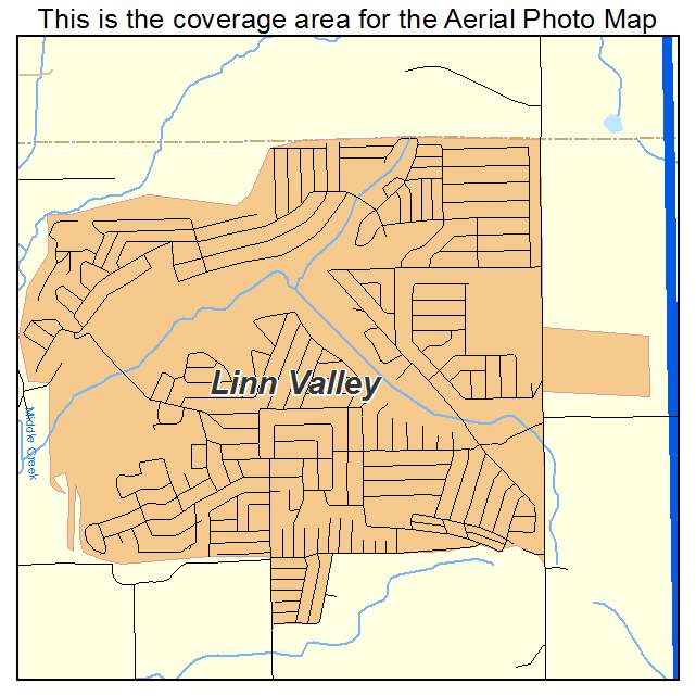 Linn Valley, KS location map 