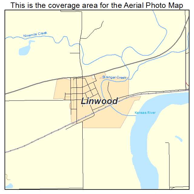 Linwood, KS location map 