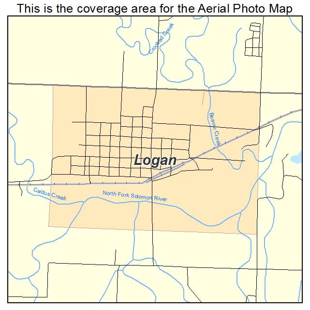 Logan, KS location map 