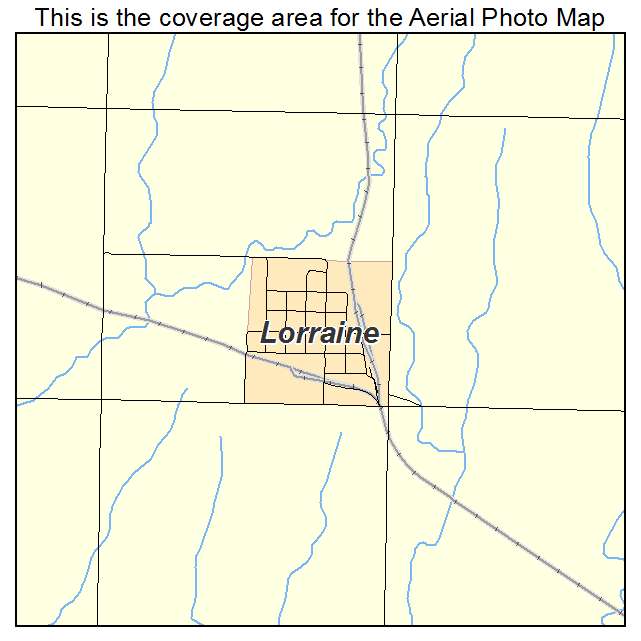 Lorraine, KS location map 