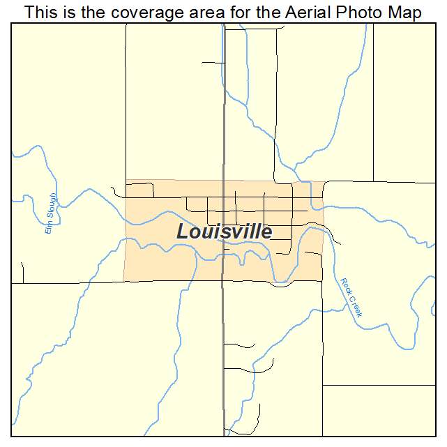 Louisville, KS location map 