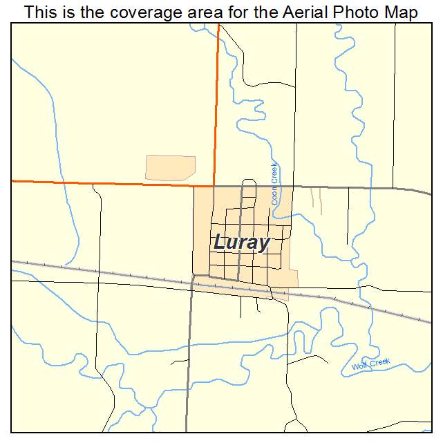 Luray, KS location map 
