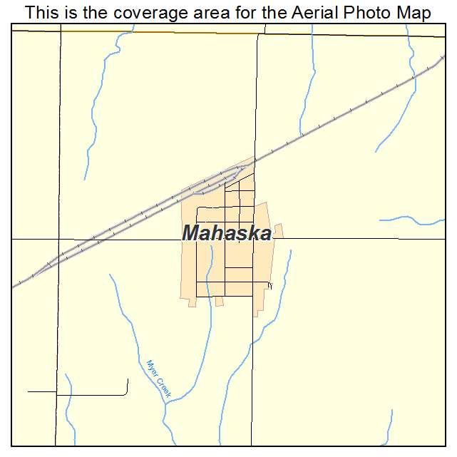 Mahaska, KS location map 