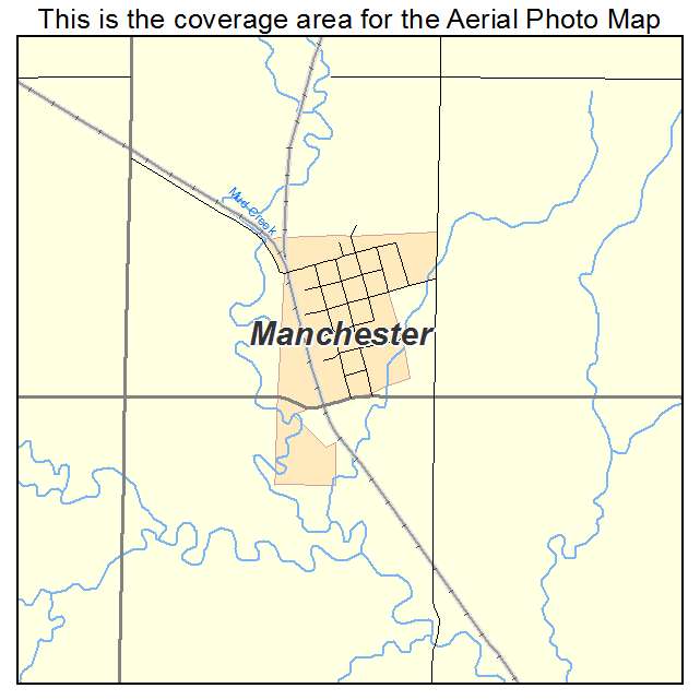 Manchester, KS location map 