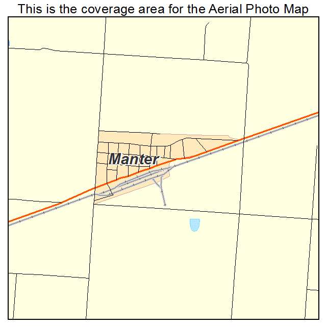 Manter, KS location map 