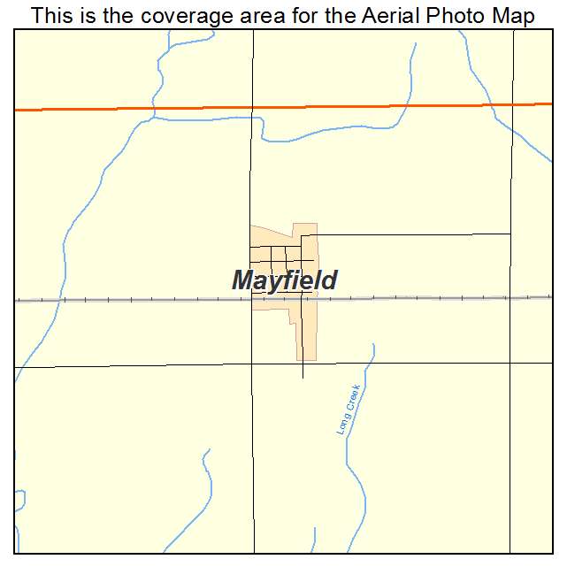 Mayfield, KS location map 