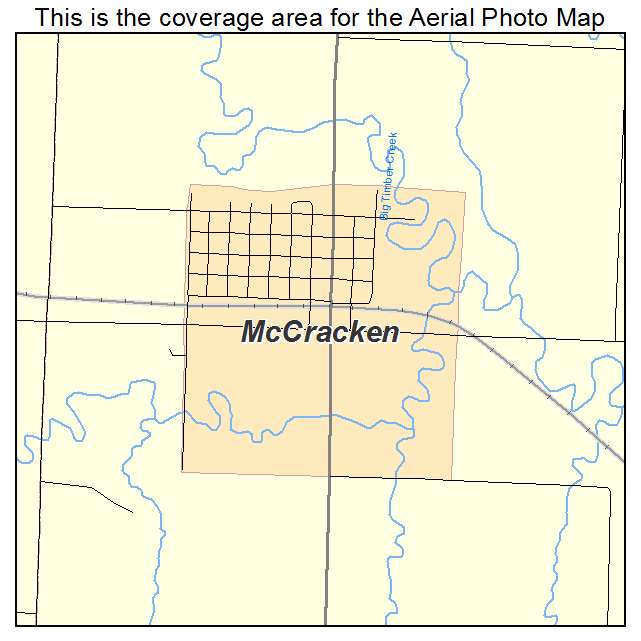 McCracken, KS location map 