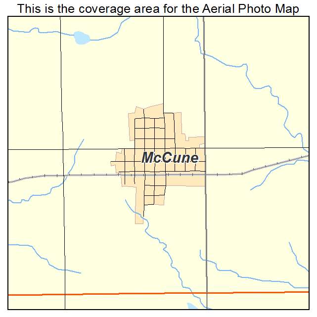 McCune, KS location map 