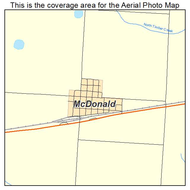 McDonald, KS location map 