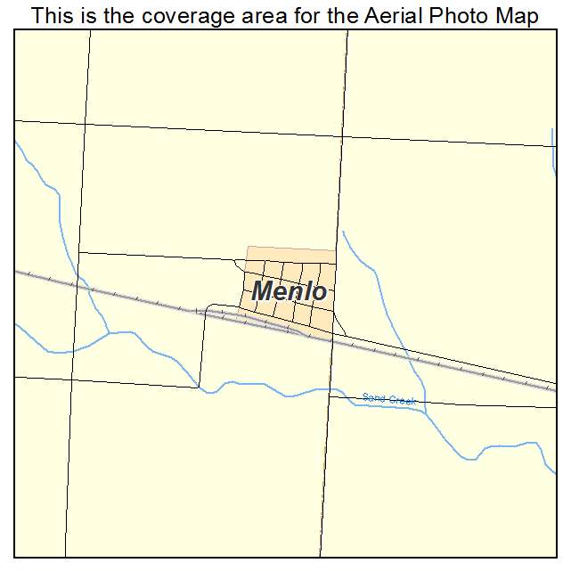 Menlo, KS location map 