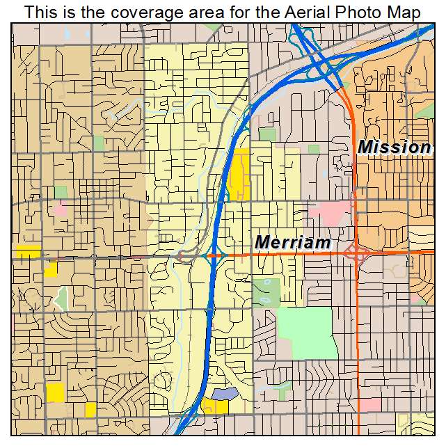 Merriam, KS location map 