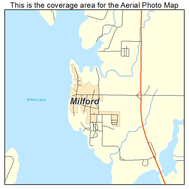 Milford, KS location map 