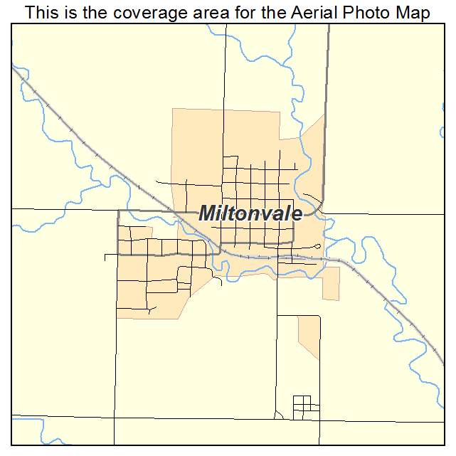 Miltonvale, KS location map 