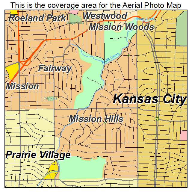 Mission Hills, KS location map 
