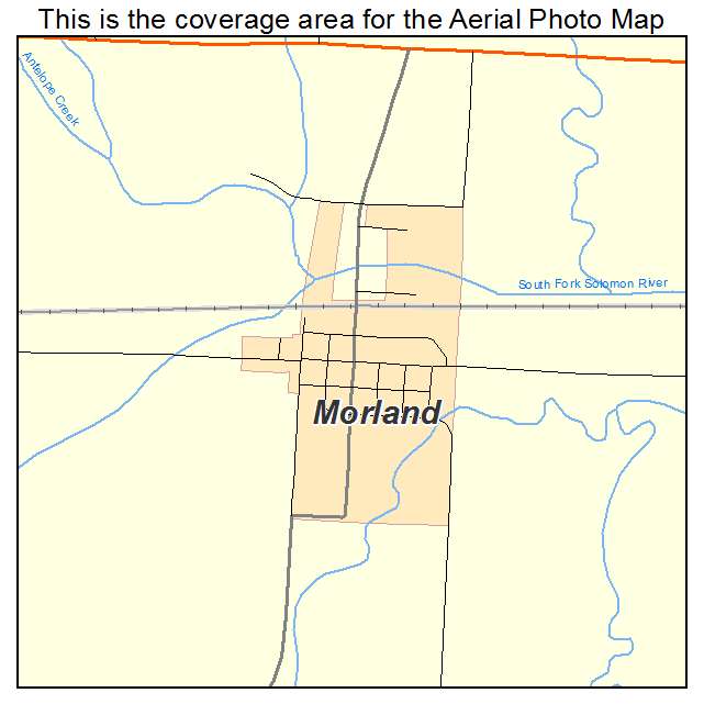Morland, KS location map 