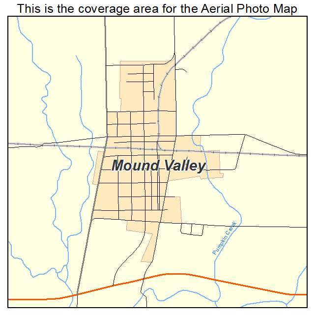 Mound Valley, KS location map 