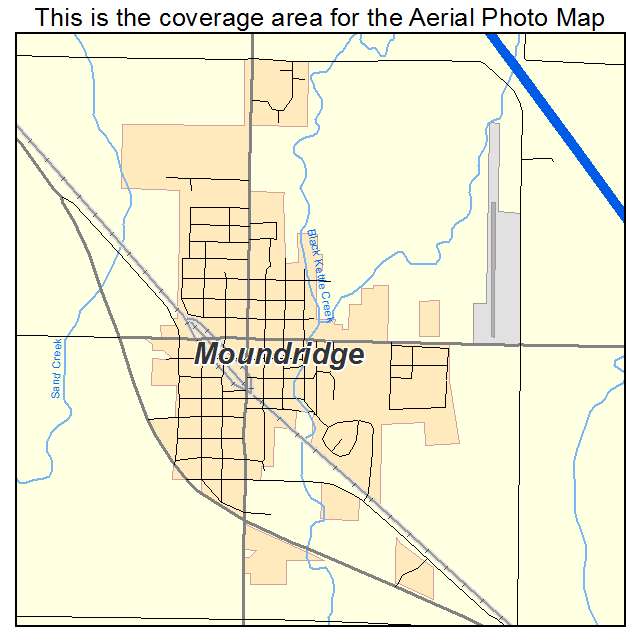 Moundridge, KS location map 
