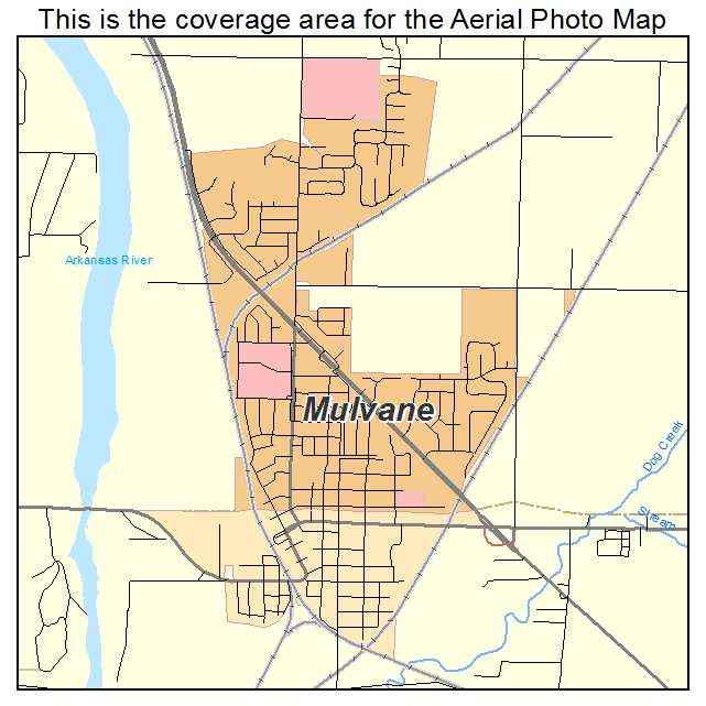 Mulvane, KS location map 
