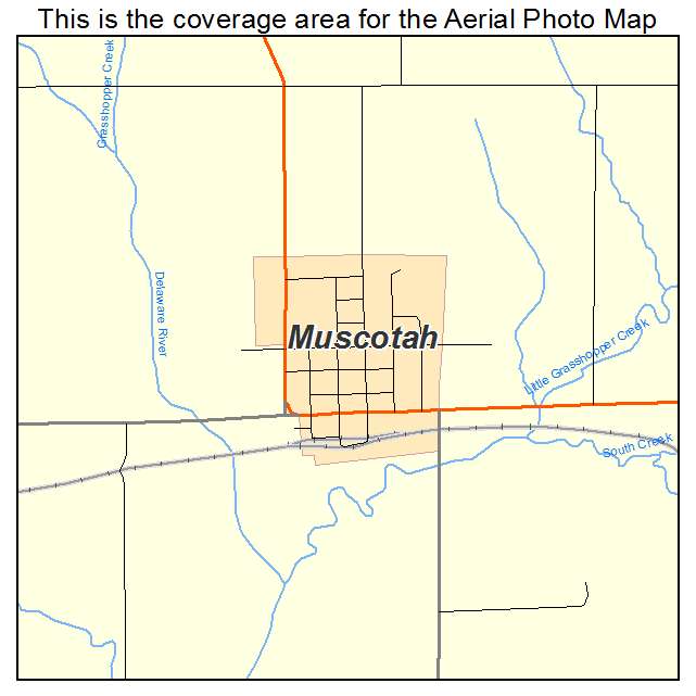 Muscotah, KS location map 