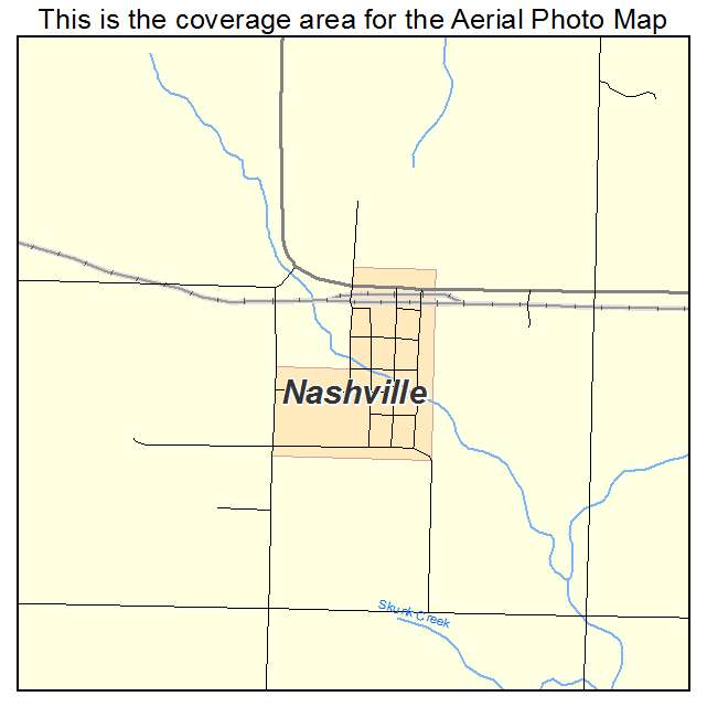 Nashville, KS location map 