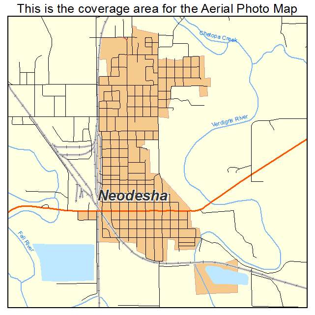 Neodesha, KS location map 