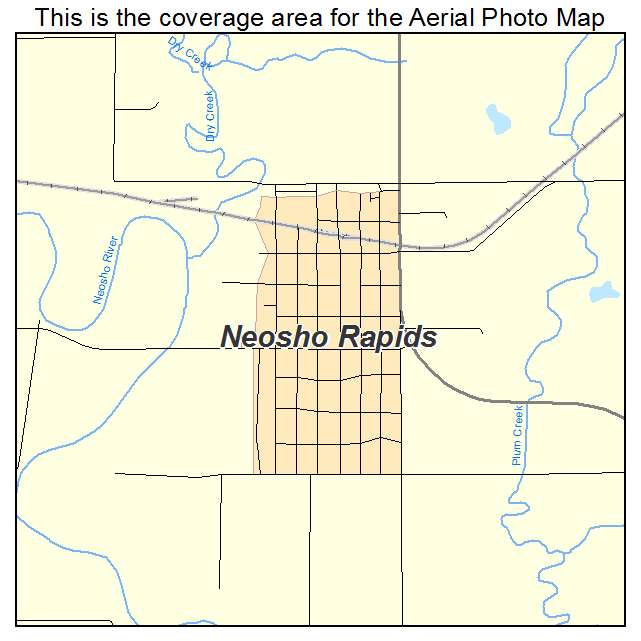 Neosho Rapids, KS location map 