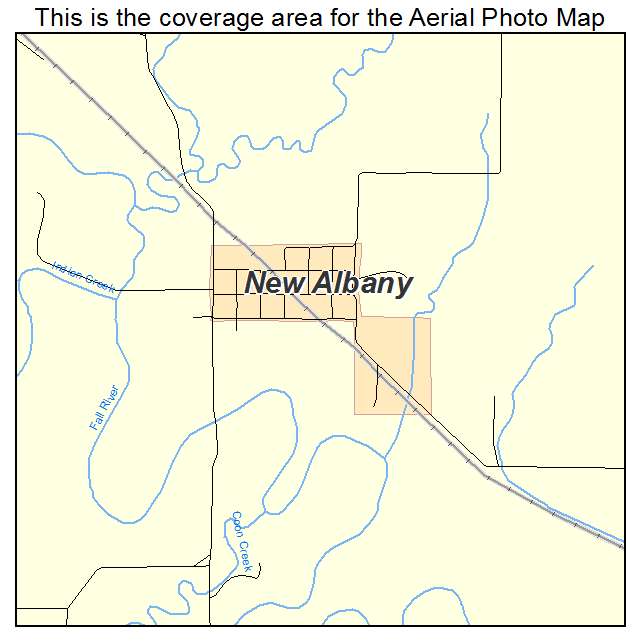 New Albany, KS location map 