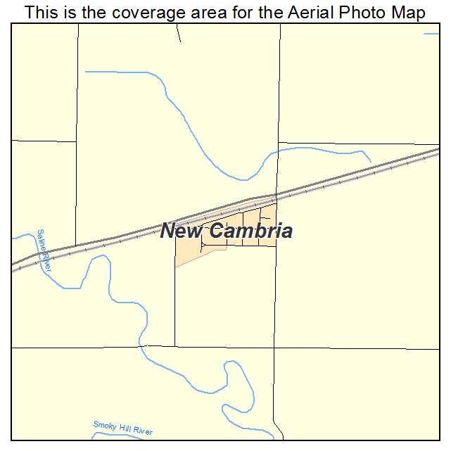 New Cambria, KS location map 