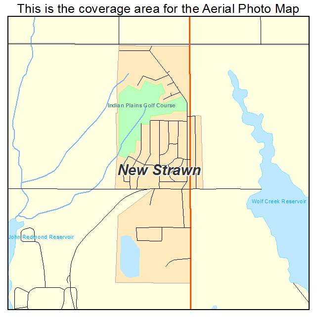 New Strawn, KS location map 