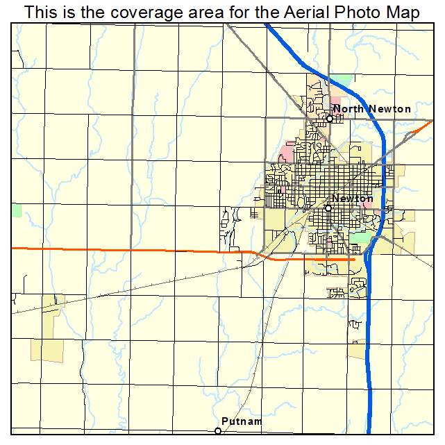 Newton, KS location map 