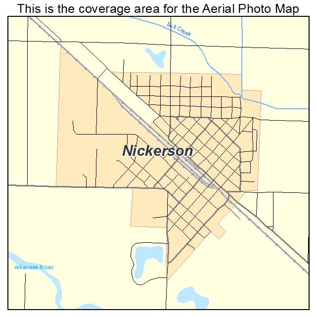 Nickerson, KS location map 