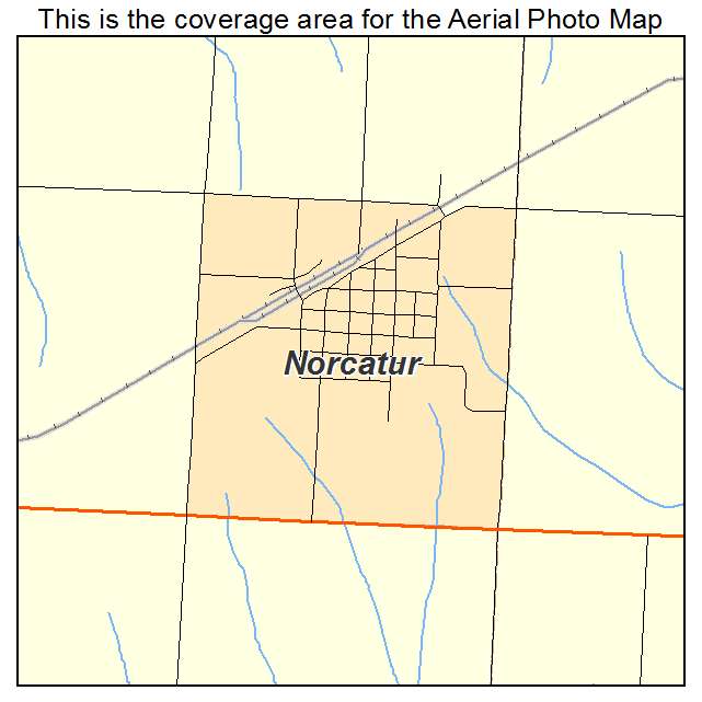 Norcatur, KS location map 