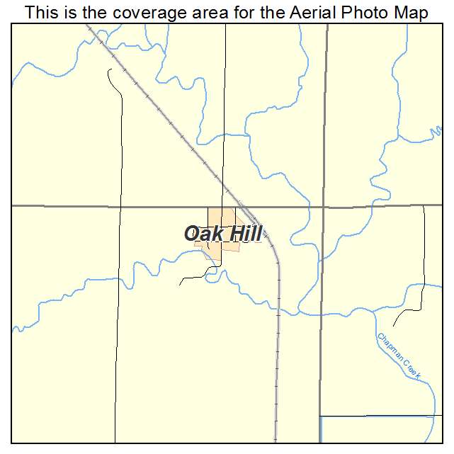 Oak Hill, KS location map 