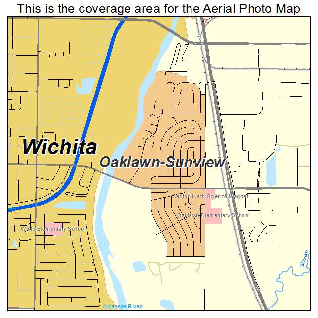 Oaklawn Sunview, KS location map 