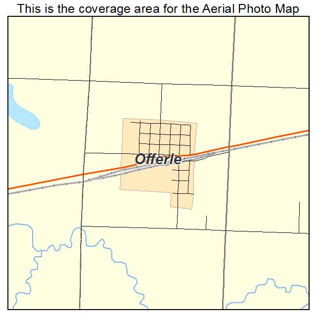 Offerle, KS location map 