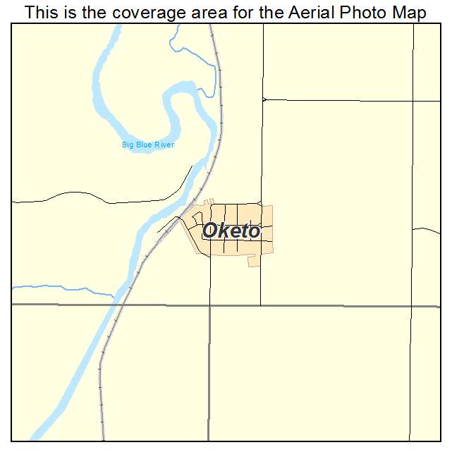 Oketo, KS location map 