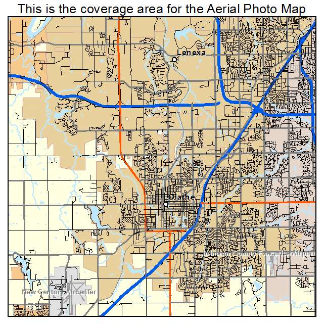 Olathe, KS location map 