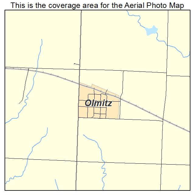 Olmitz, KS location map 