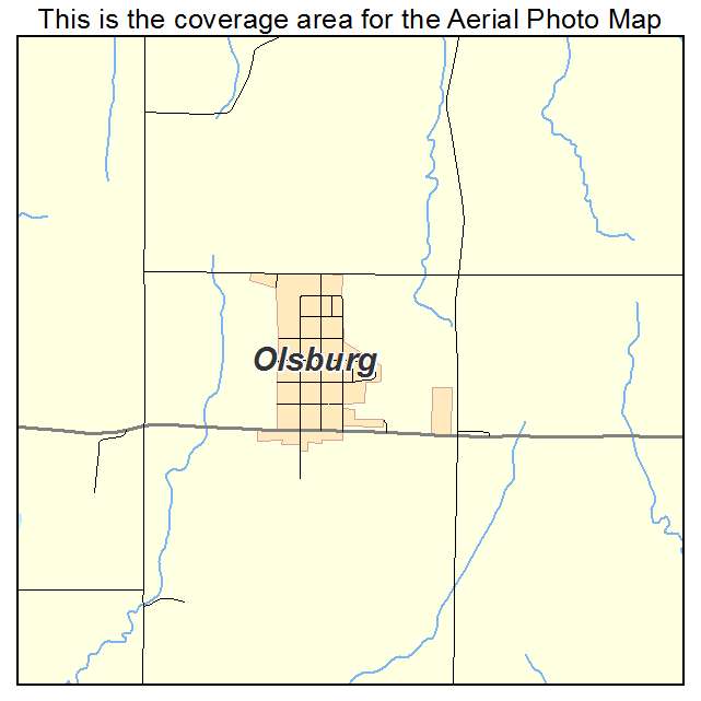 Olsburg, KS location map 