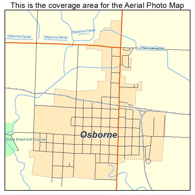 Osborne, KS location map 