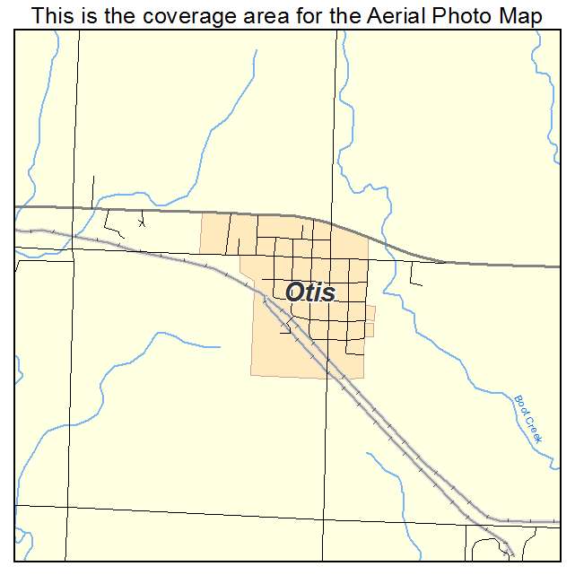 Otis, KS location map 
